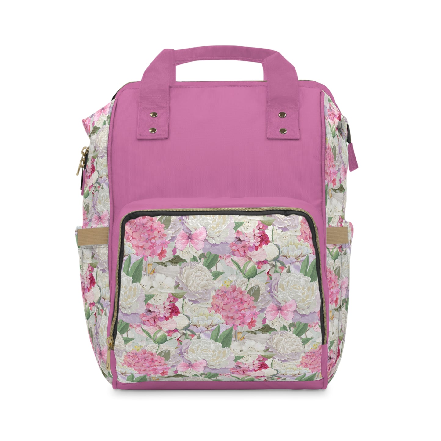 Peony Flowers Multifunctional Backpack