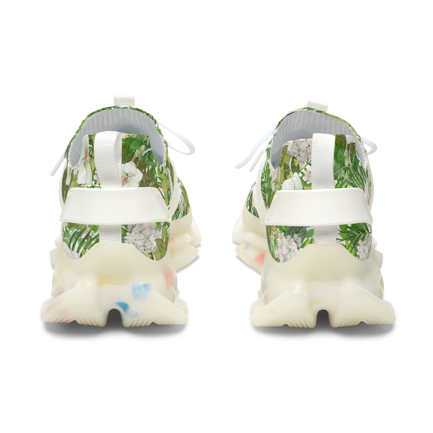 Women's Mesh Sneakers | White Phalaenopsis