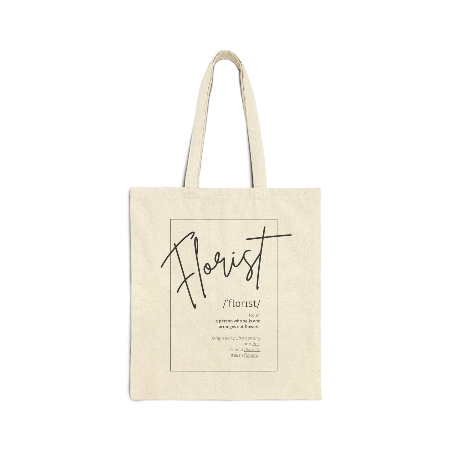 Túi tote vải cotton dành cho Florist