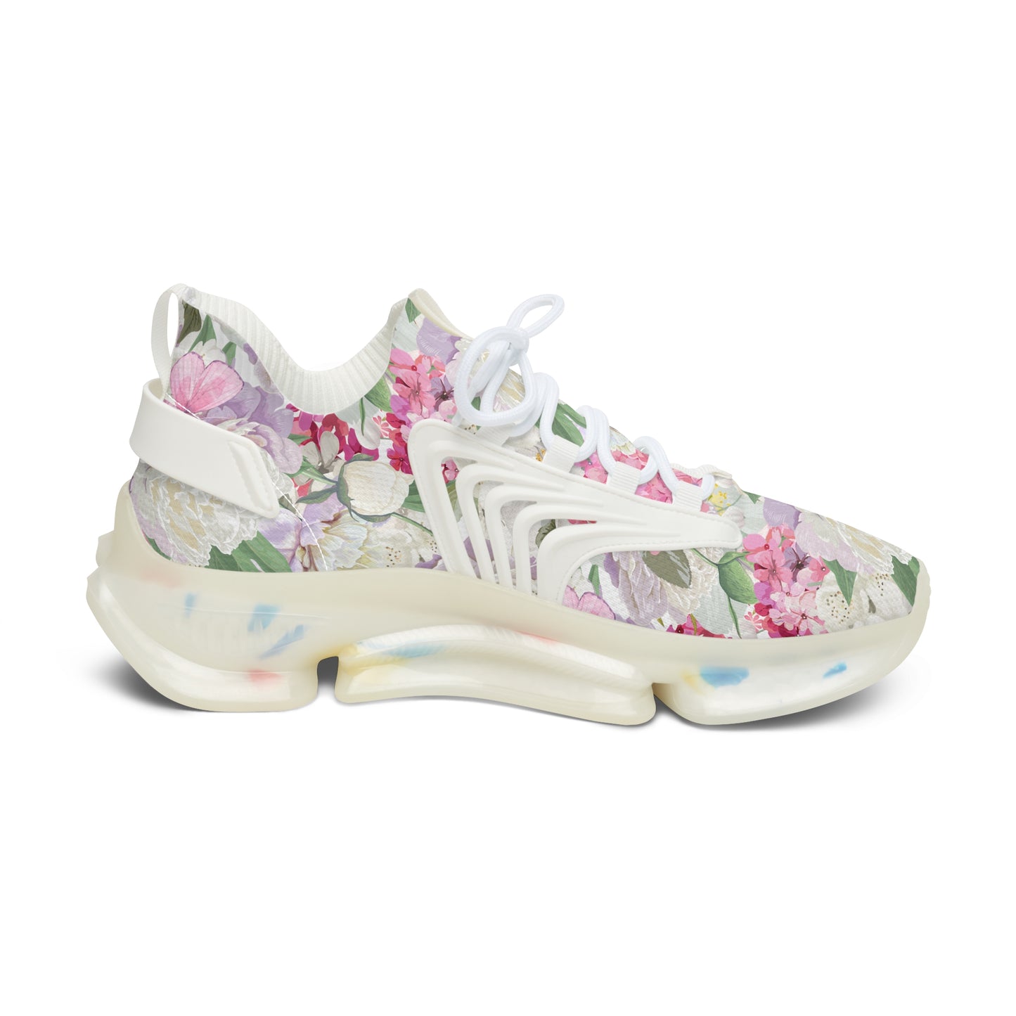 Women's Mesh Sneakers | White Peony