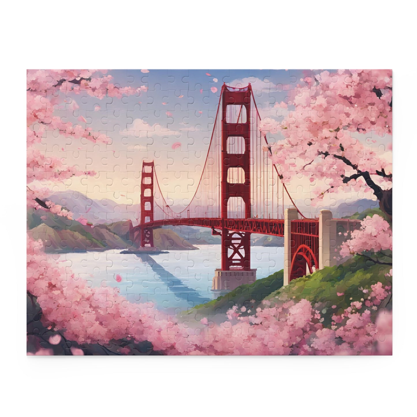 Hộp xếp hình Golden Bridge in Spring (120, 252, 500-Mảnh)