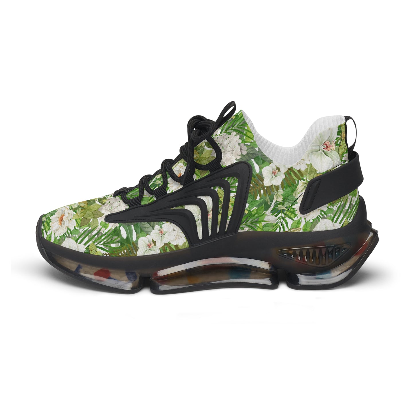 Women's Mesh Sneakers | White Phalaenopsis