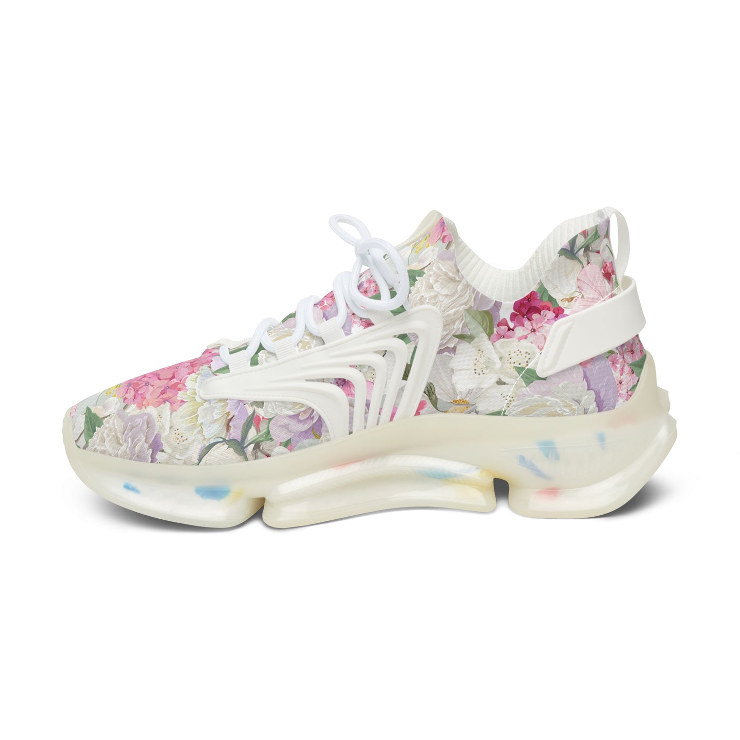 Women's Mesh Sneakers | White Peony