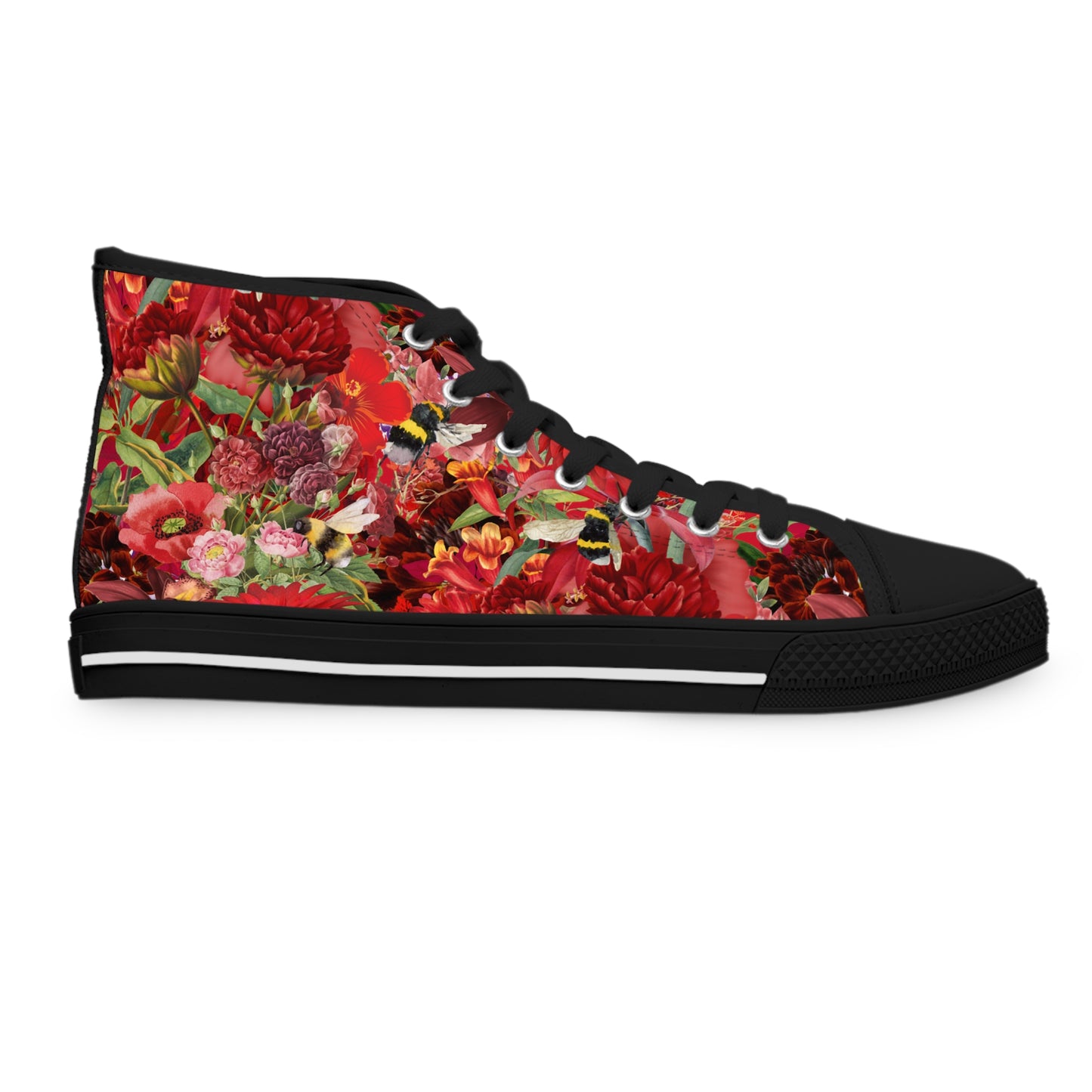 Red Tulips | High Top Sneakers