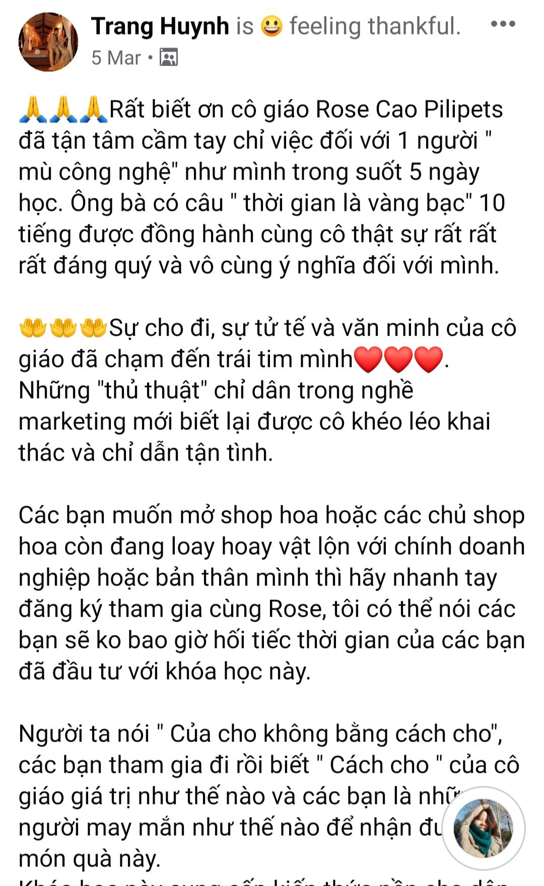 Khóa học Marketing hữu cơ