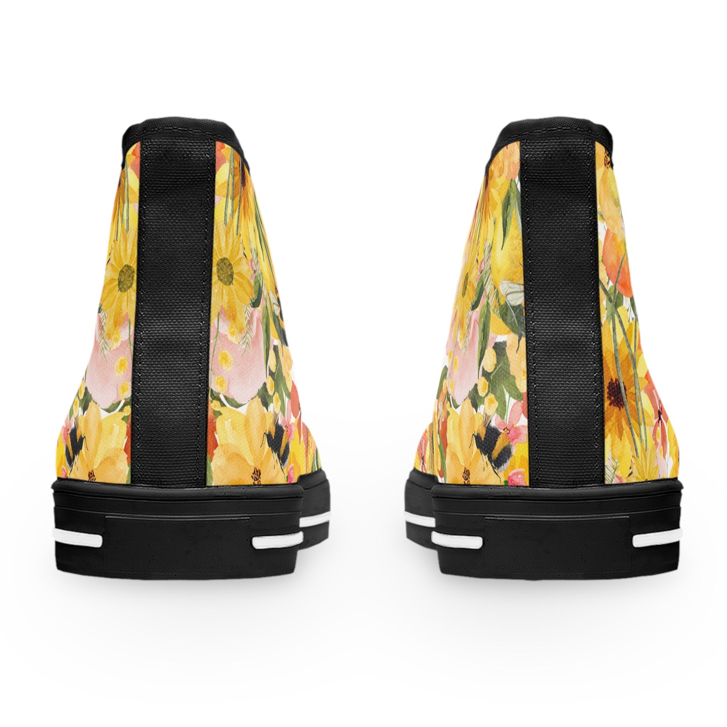 Yellow Cosmos | Women's High Top Sneakers