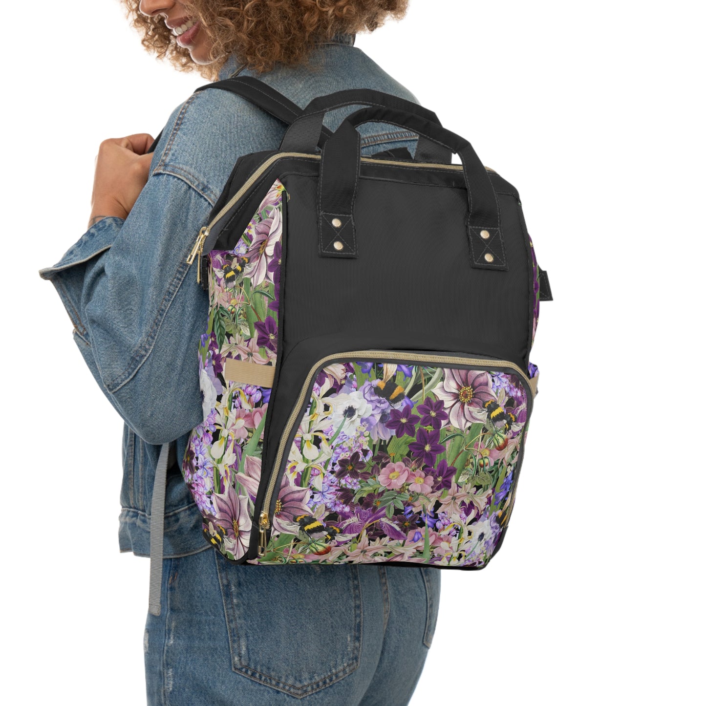 Ba lô đa chức năng | thiết kế hoa diên vĩ