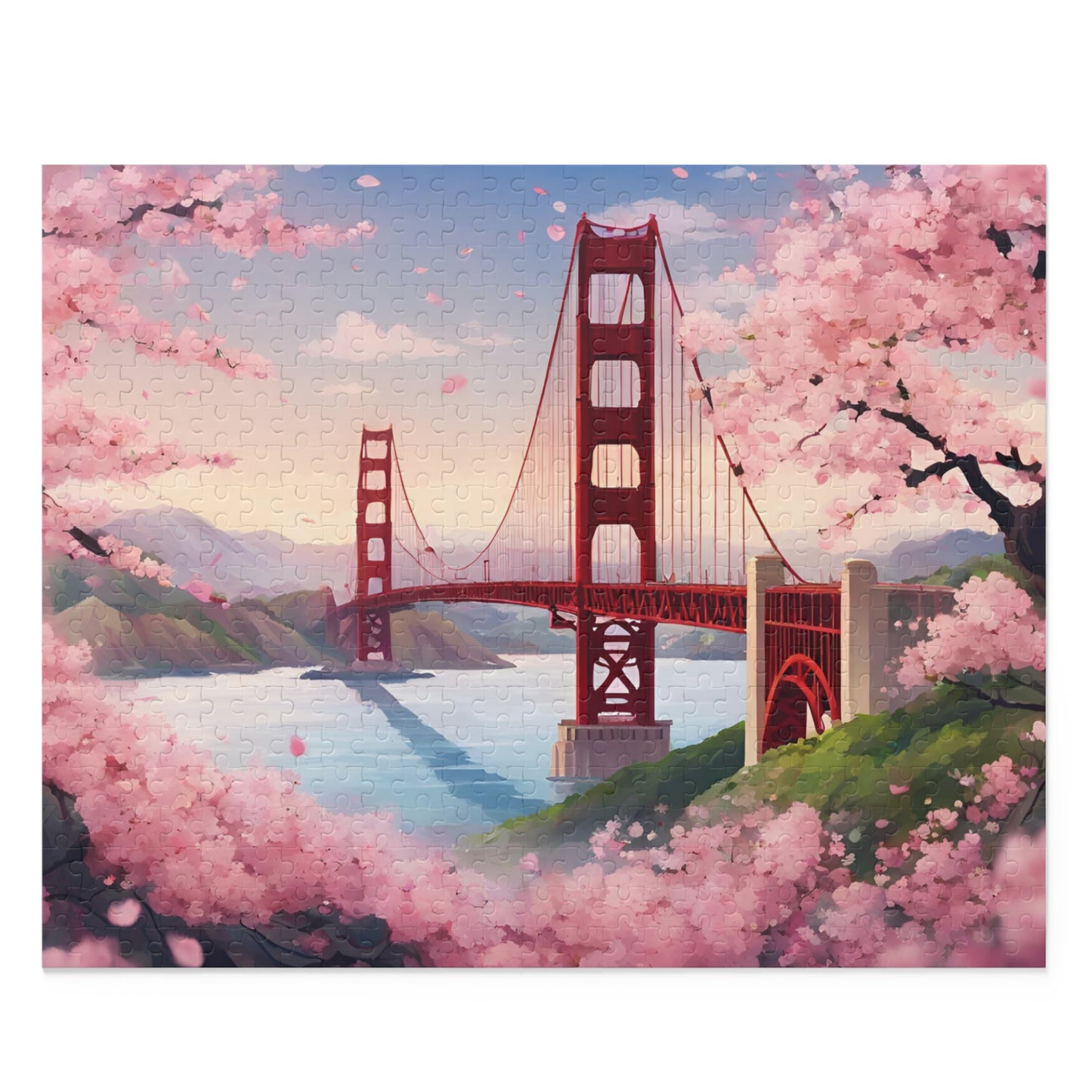 Hộp xếp hình Golden Bridge in Spring (120, 252, 500-Mảnh)