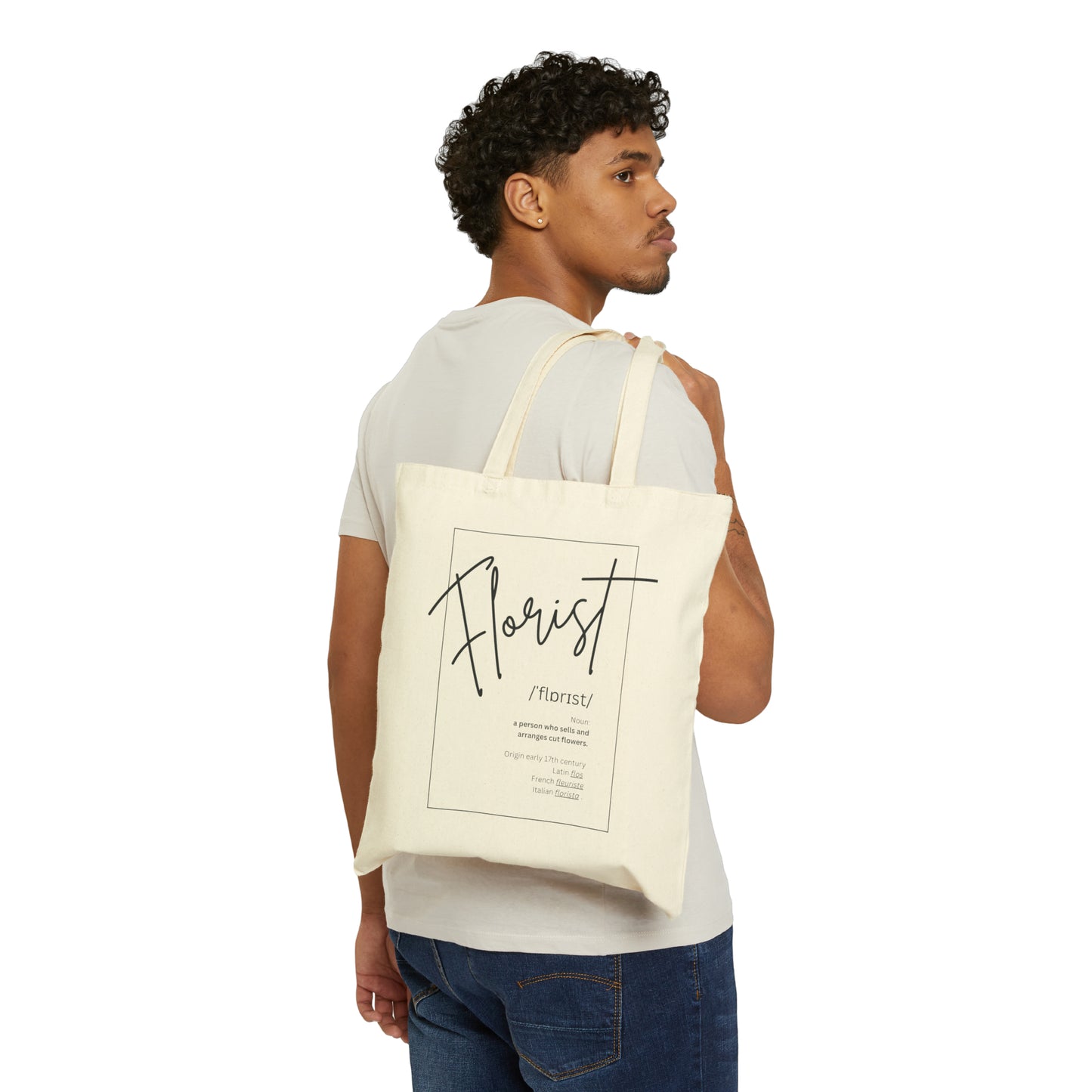 Túi tote vải cotton dành cho Florist