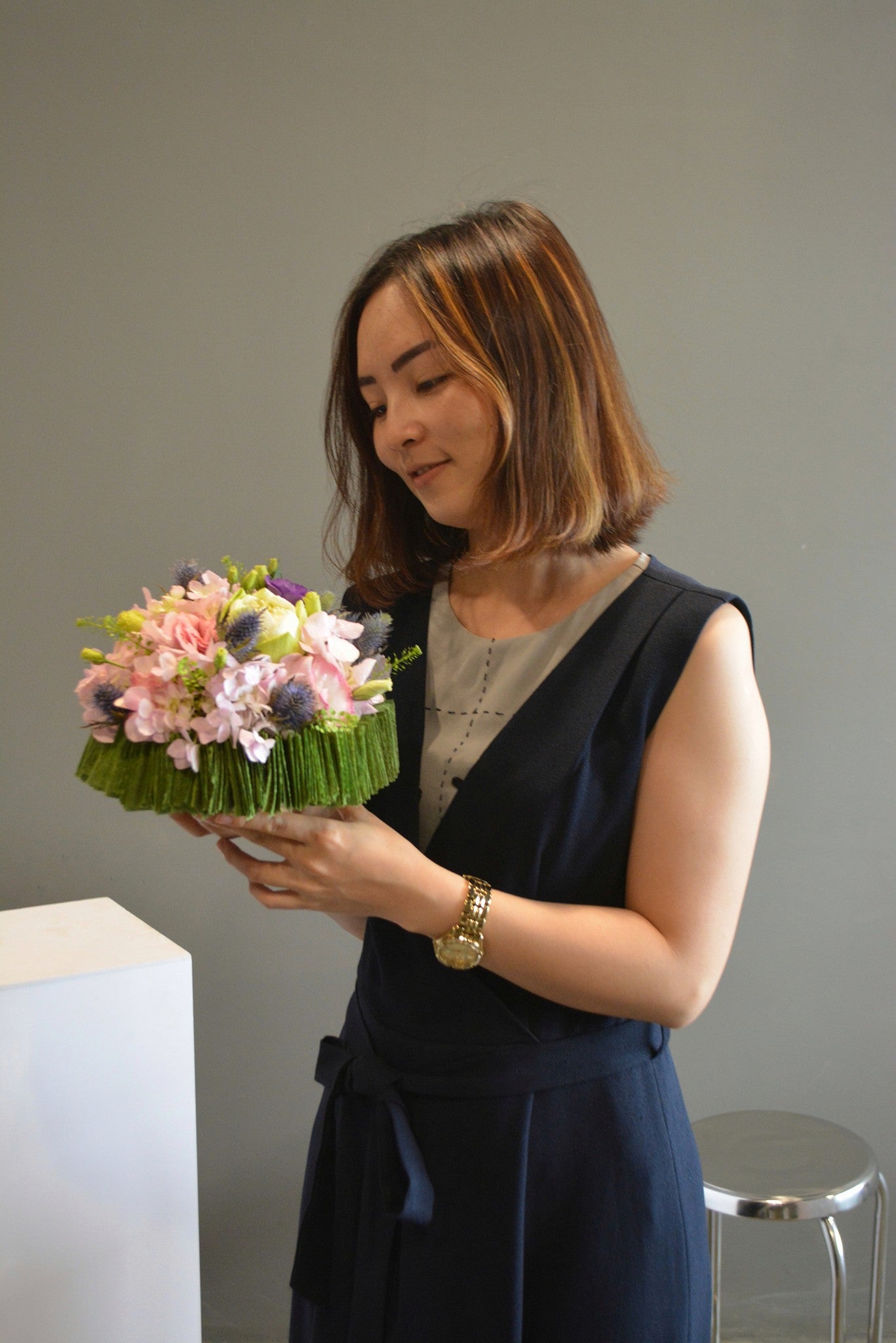 Khóa cắm hoa Trung cấp