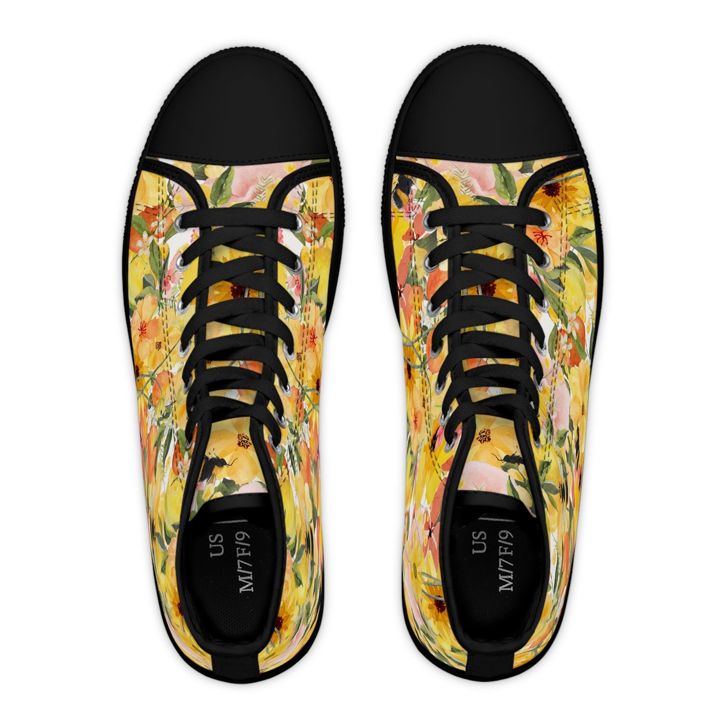 Yellow Cosmos | Women's High Top Sneakers