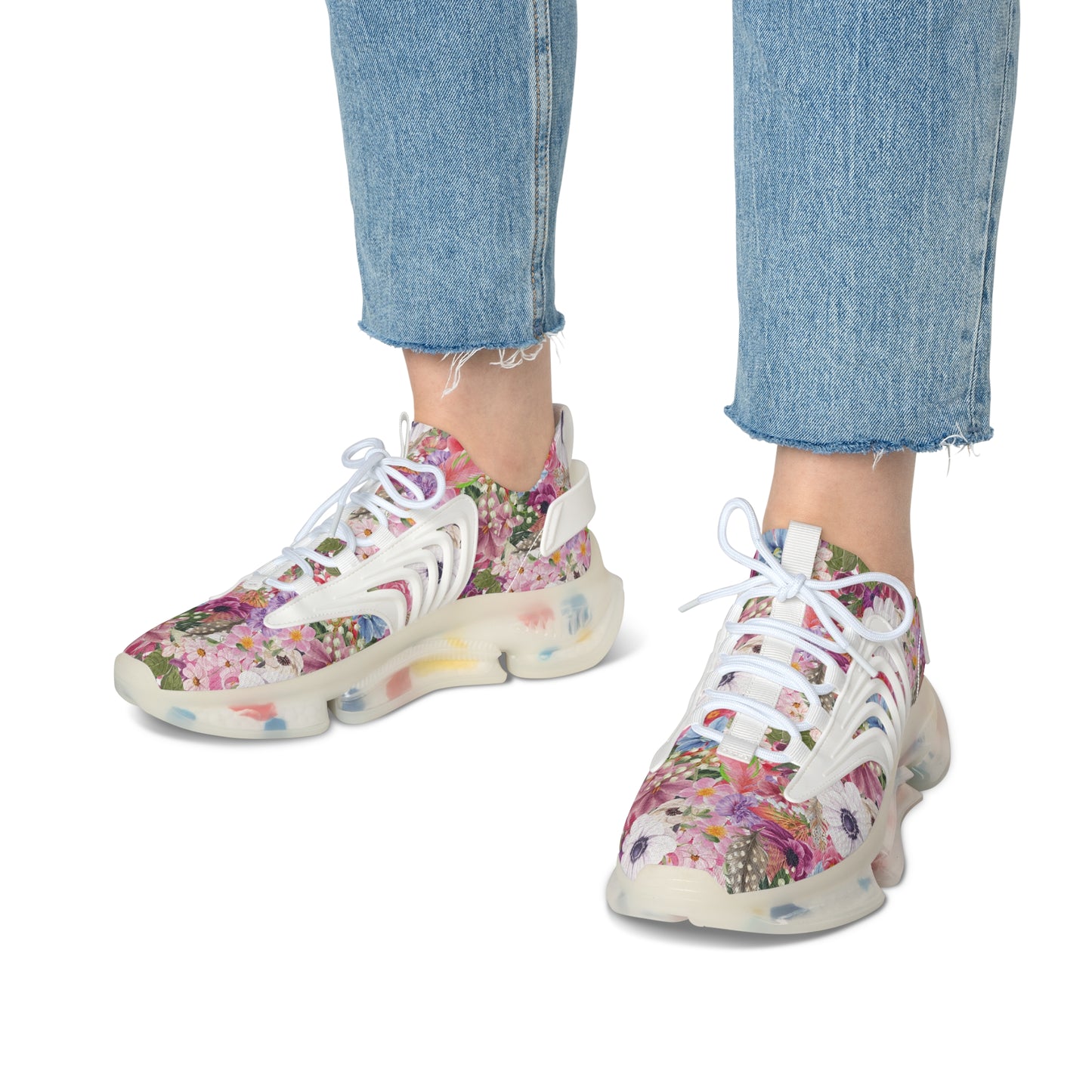 Women's Mesh Sneakers | White Anemone