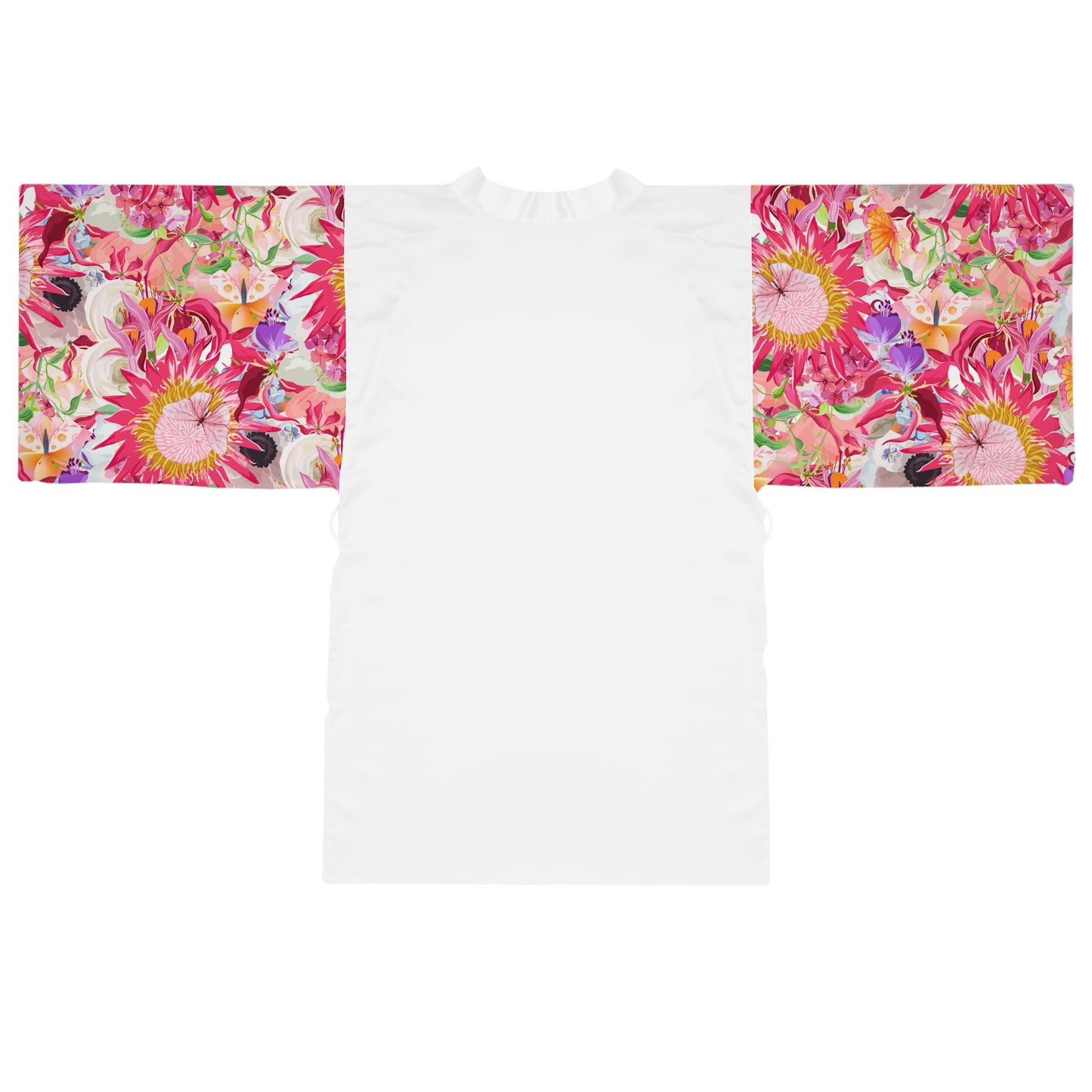 King Protea Flower Print Long Sleeve Kimono Robe (AOP)