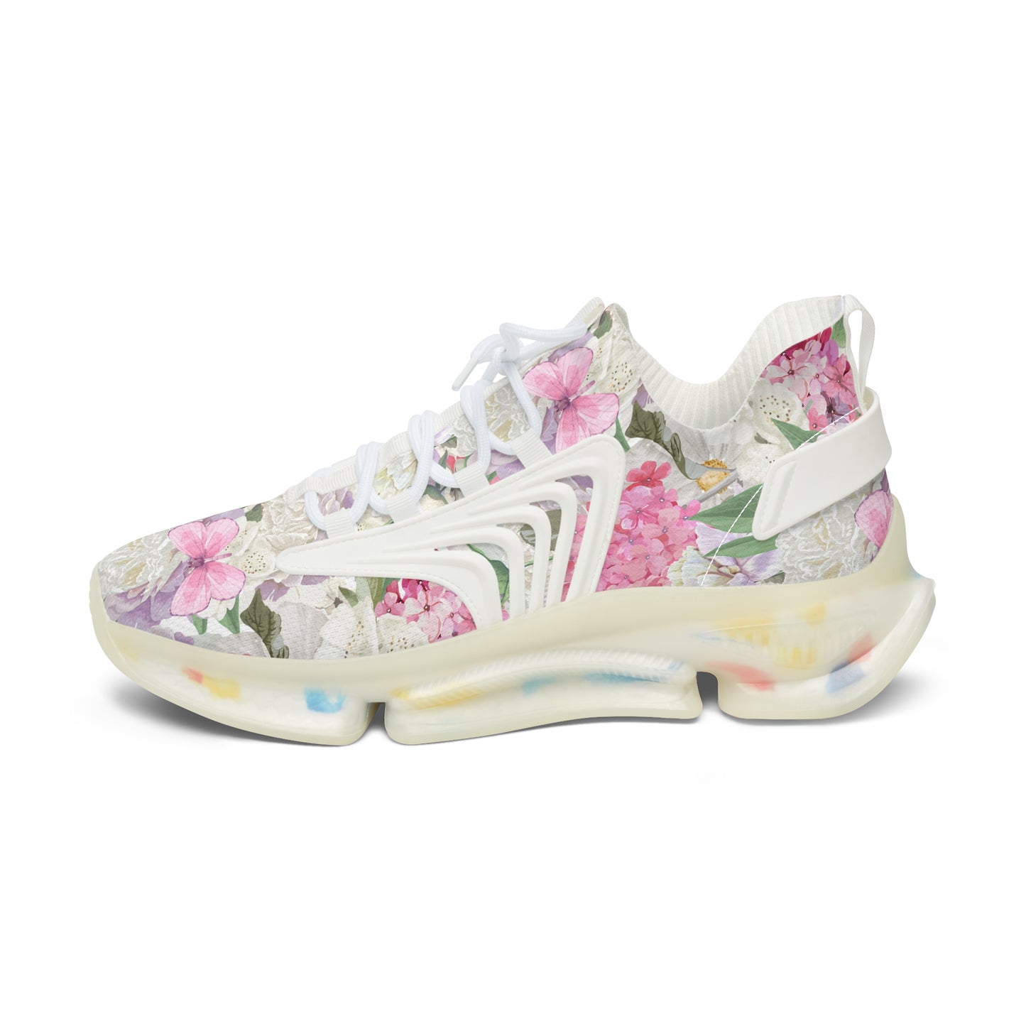 Women's Mesh Sneakers | White Peony