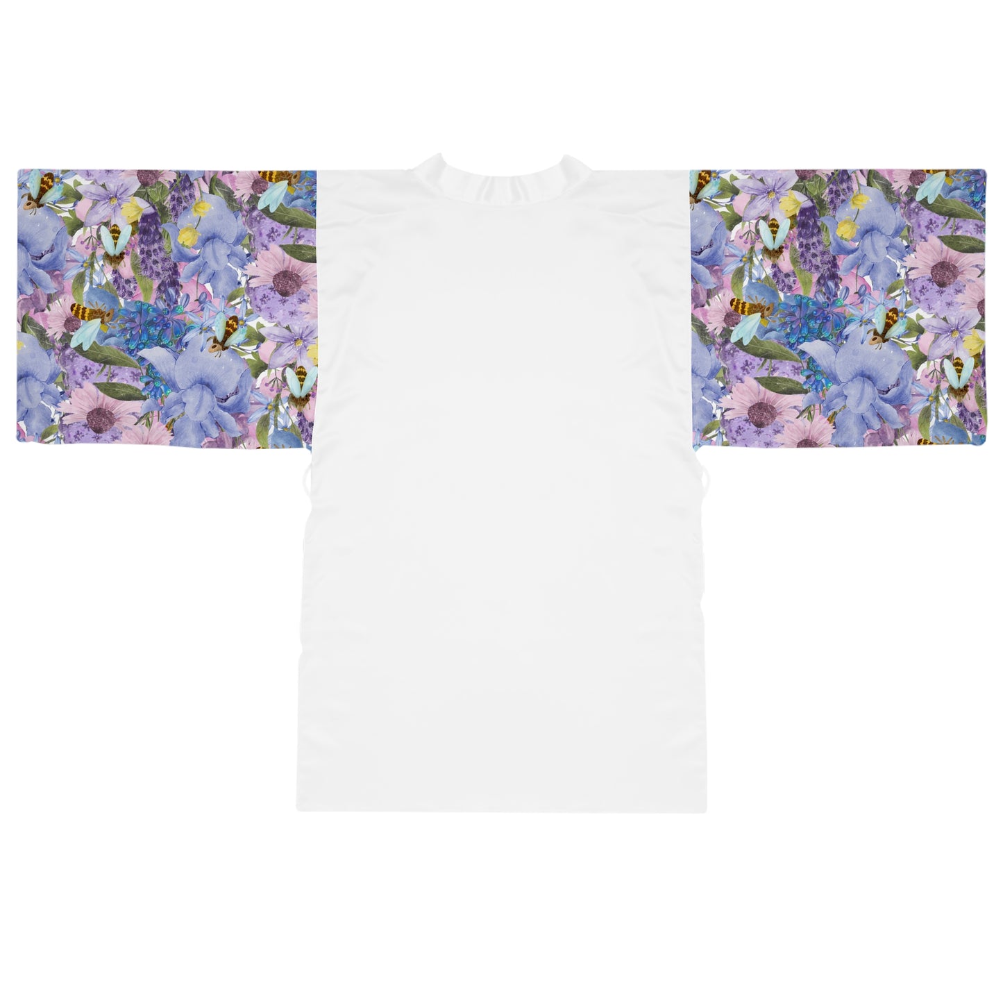 Blue Iris Long Sleeve Kimono Robe (AOP)