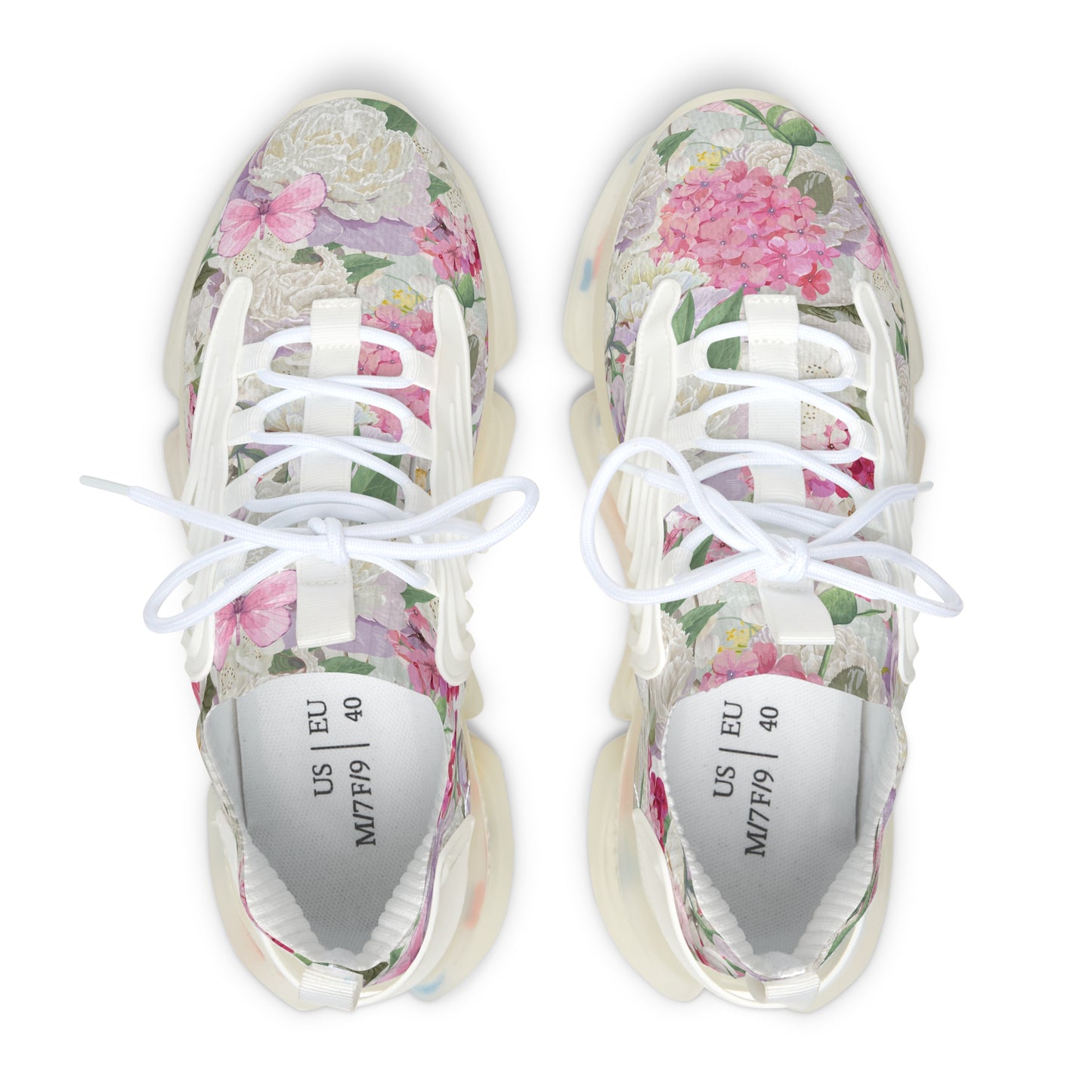 Women's Mesh Sneakers | White Peony