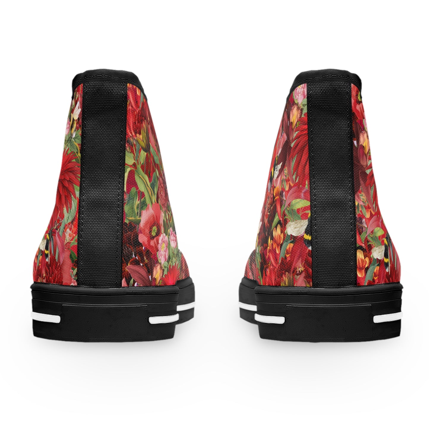 Red Tulips | High Top Sneakers