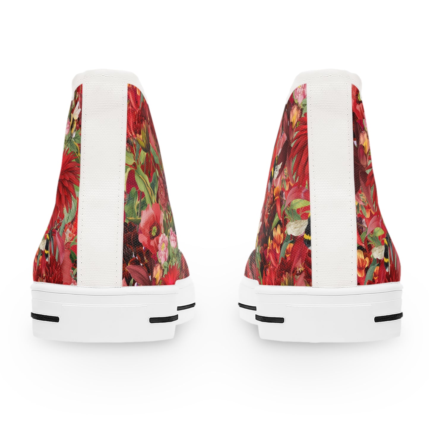 Red Tulips | High Top Sneakers