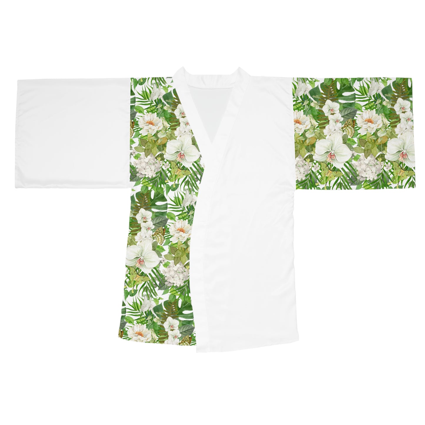 Áo choàng kimono dài tay Phalaenopsis (AOP)