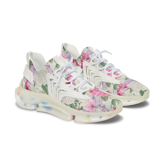 Women's Mesh Sneakers | White Peony