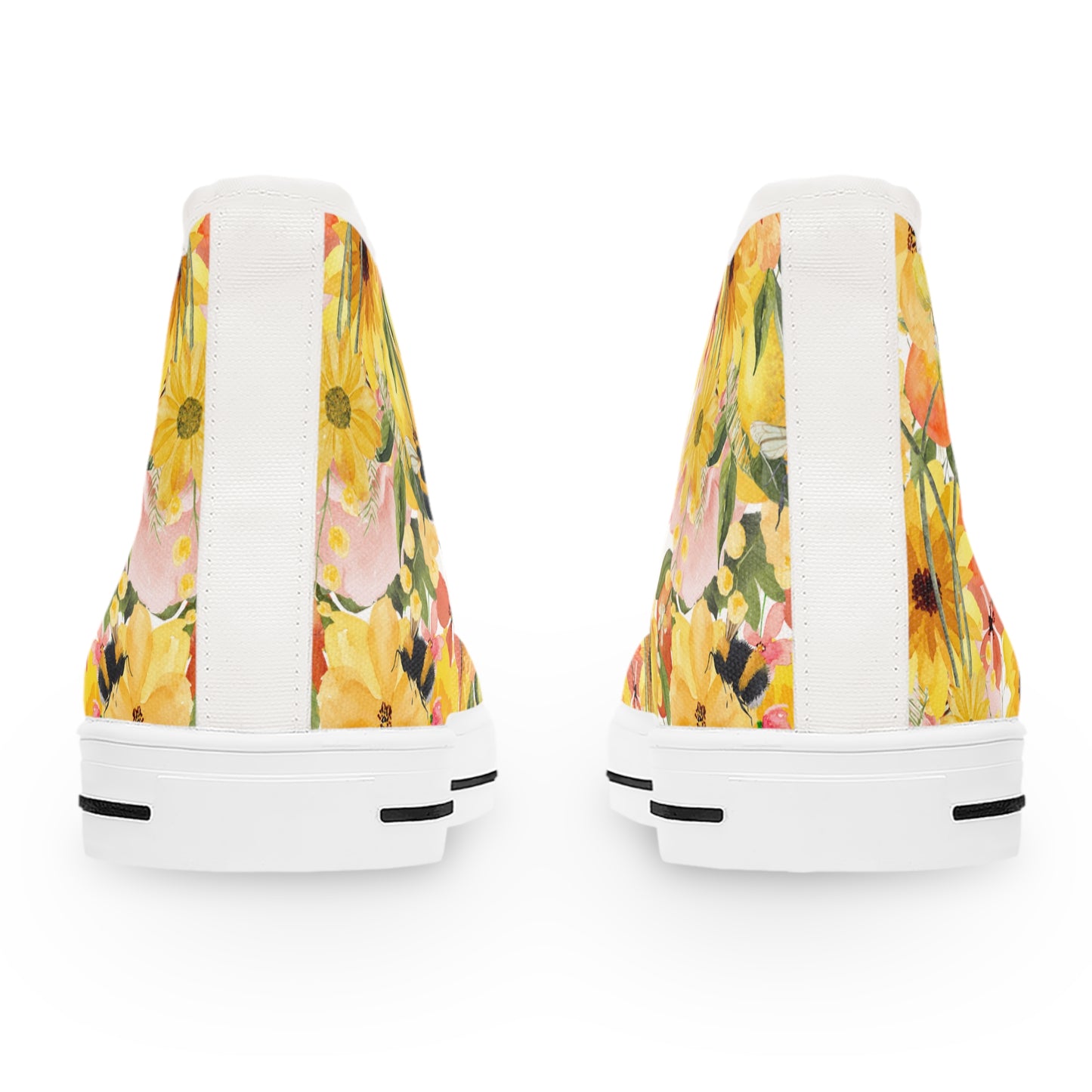 Yellow Cosmos | Women's High Top Sneakers
