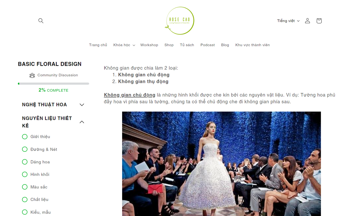 Khóa cắm hoa cơ bản