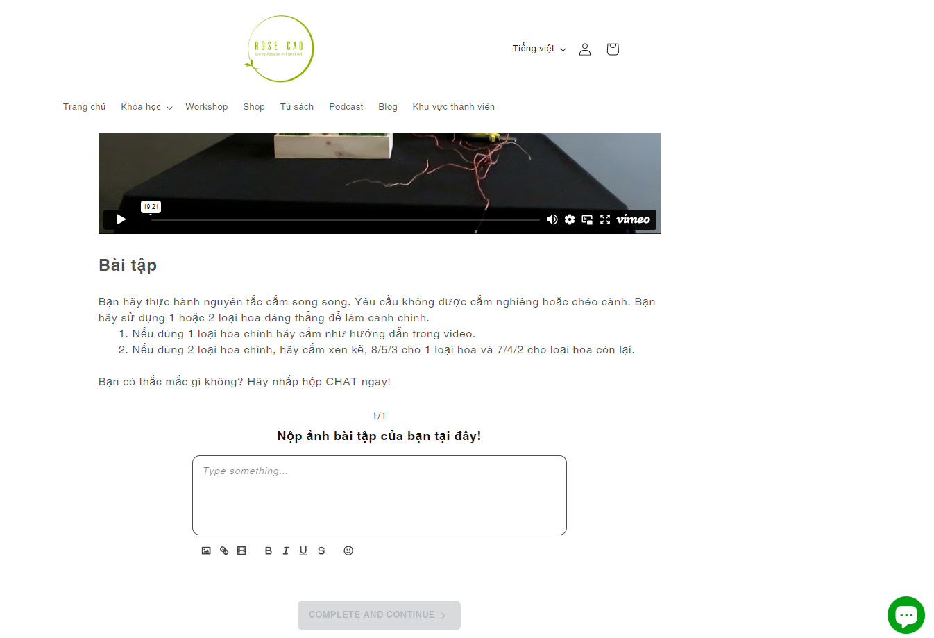 Khóa cắm hoa cơ bản