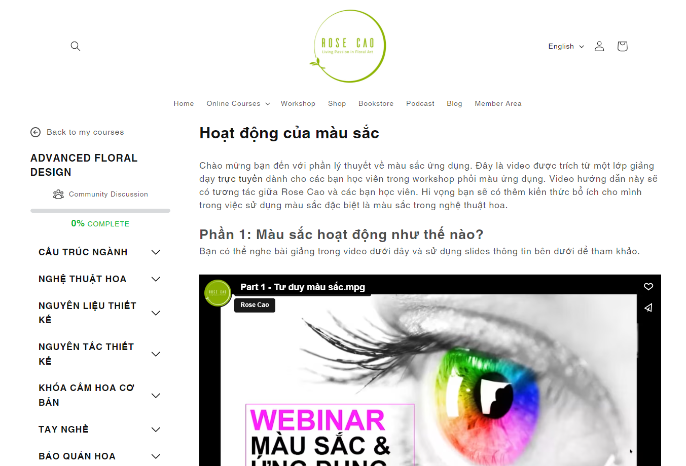 Khóa cắm hoa nâng cao