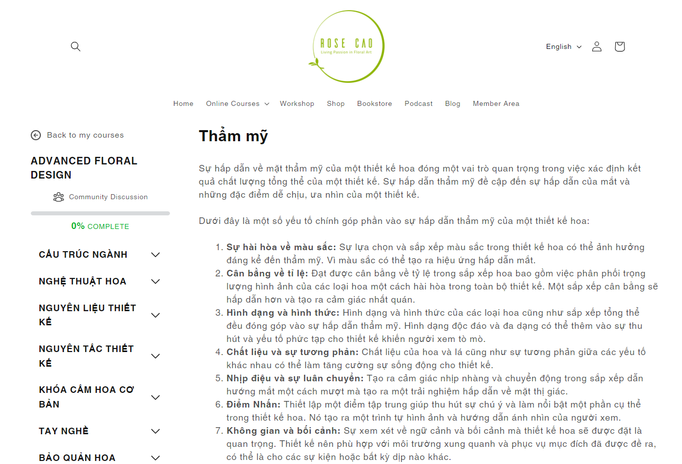 Khóa cắm hoa nâng cao