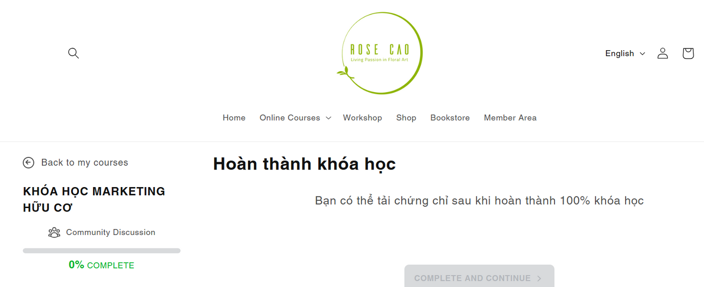 Khóa học Marketing hữu cơ