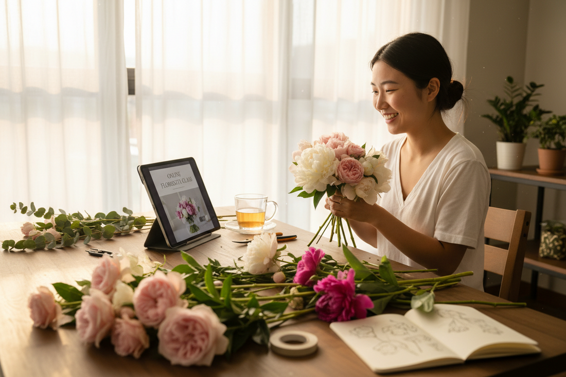 Học thiết kế hoa tại nhà cùng Rose Cao