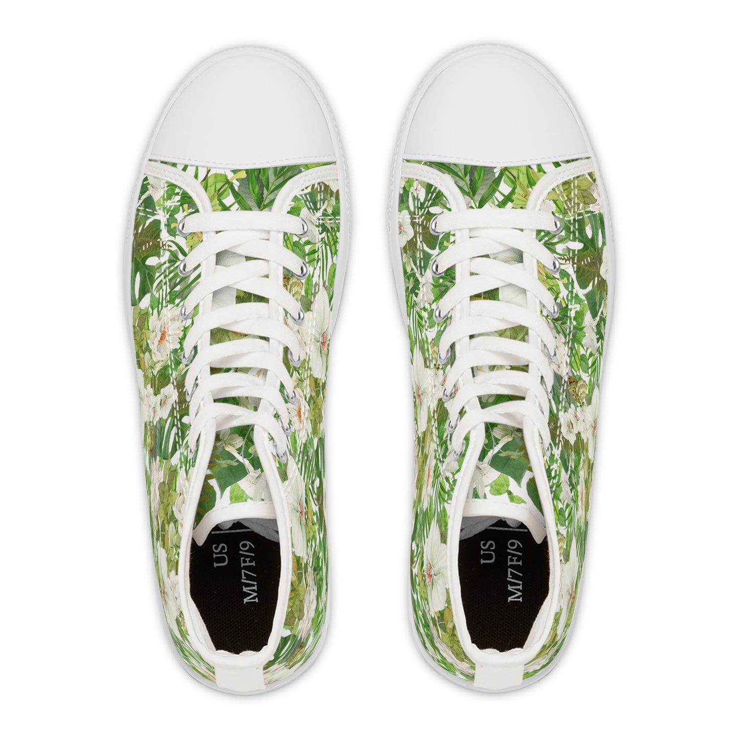 White Phalaenopsis| High Top Sneakers