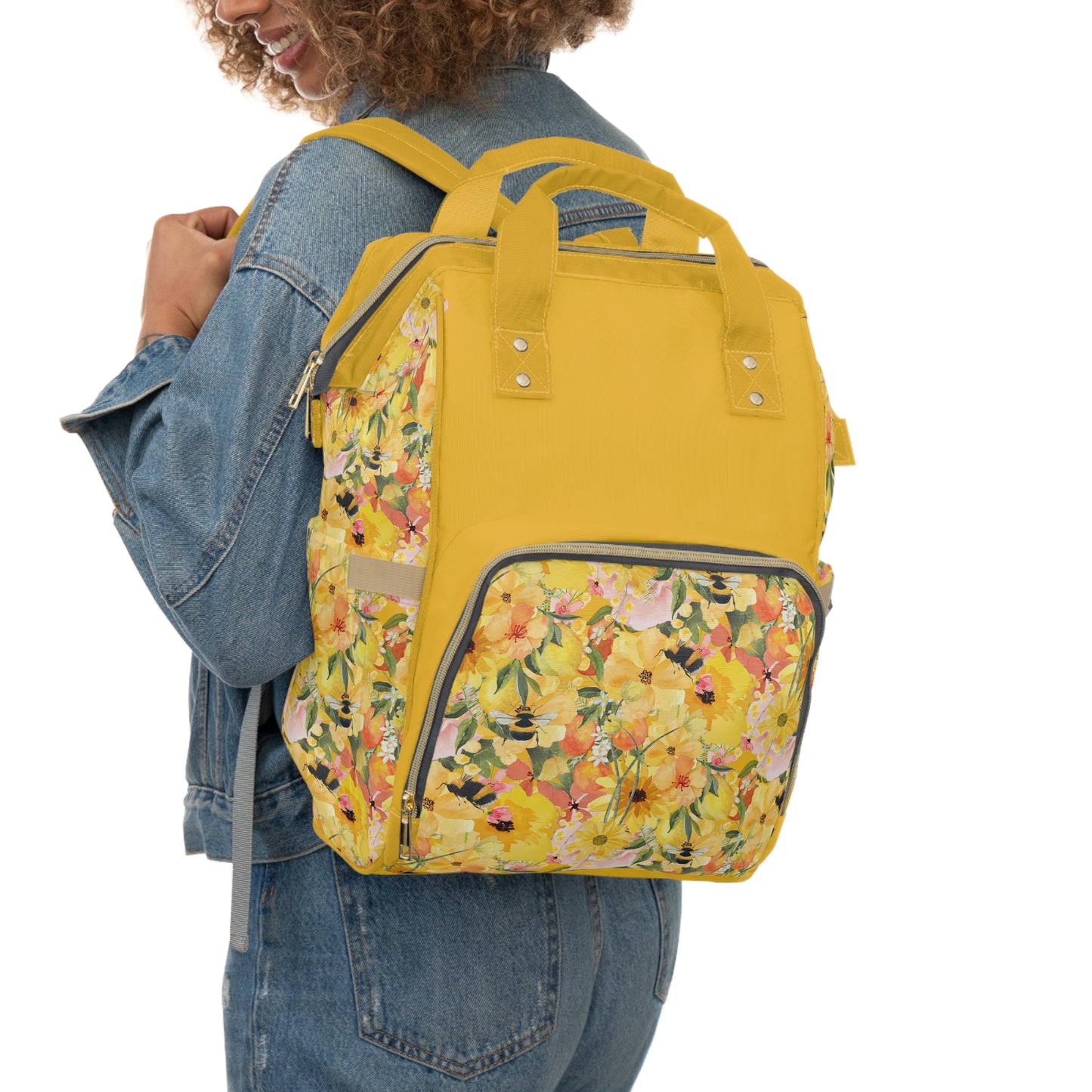 Yellow Cosmos Multifunctional Backpack