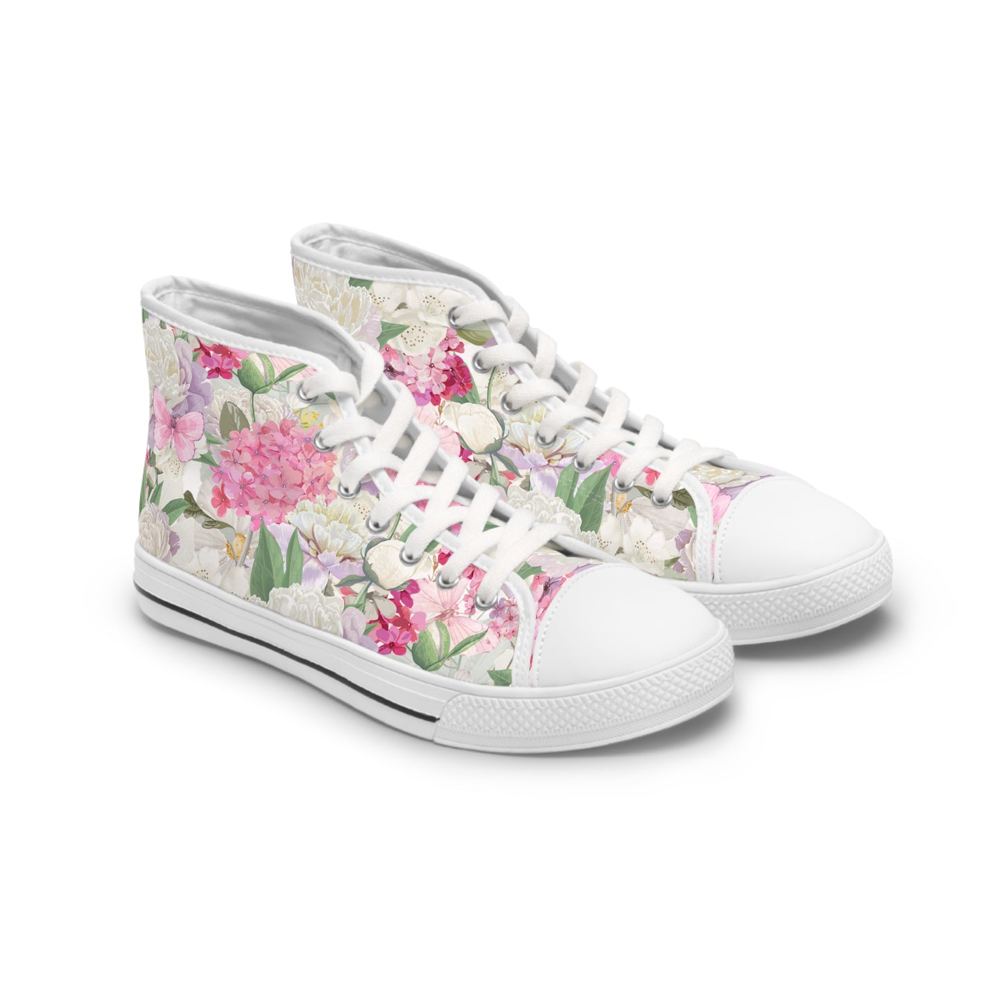 Peony Flower | High Top Sneakers