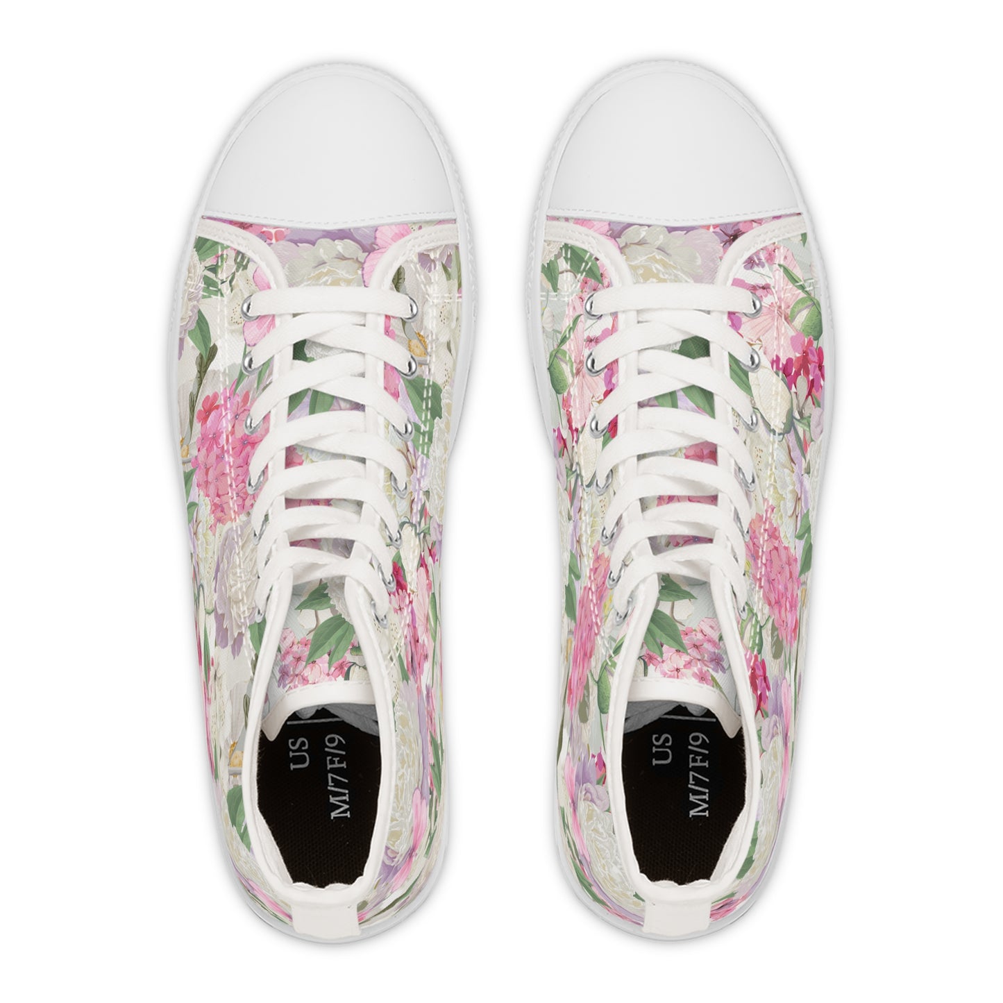 Peony Flower | High Top Sneakers