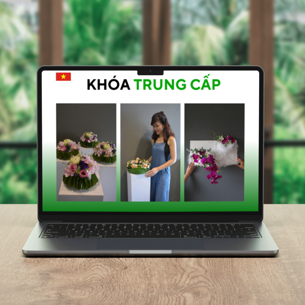 Khóa cắm hoa Trung cấp