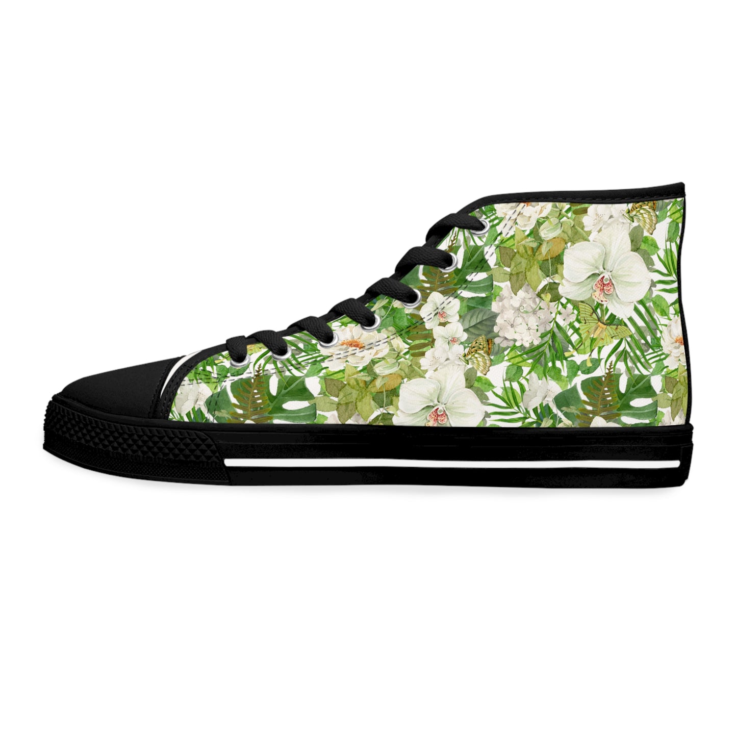 White Phalaenopsis| High Top Sneakers