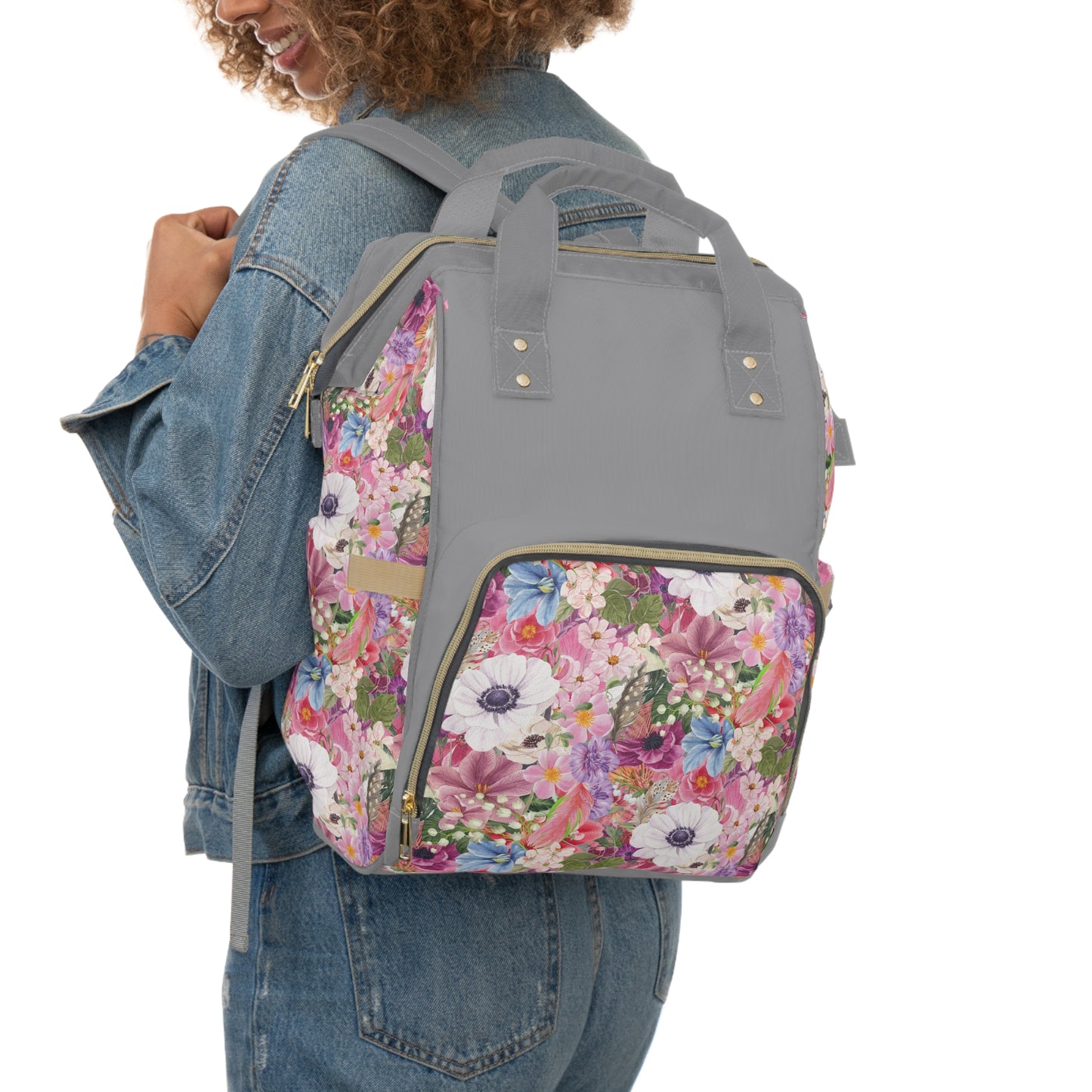 Anemone Floral Design Multifunctional Backpack
