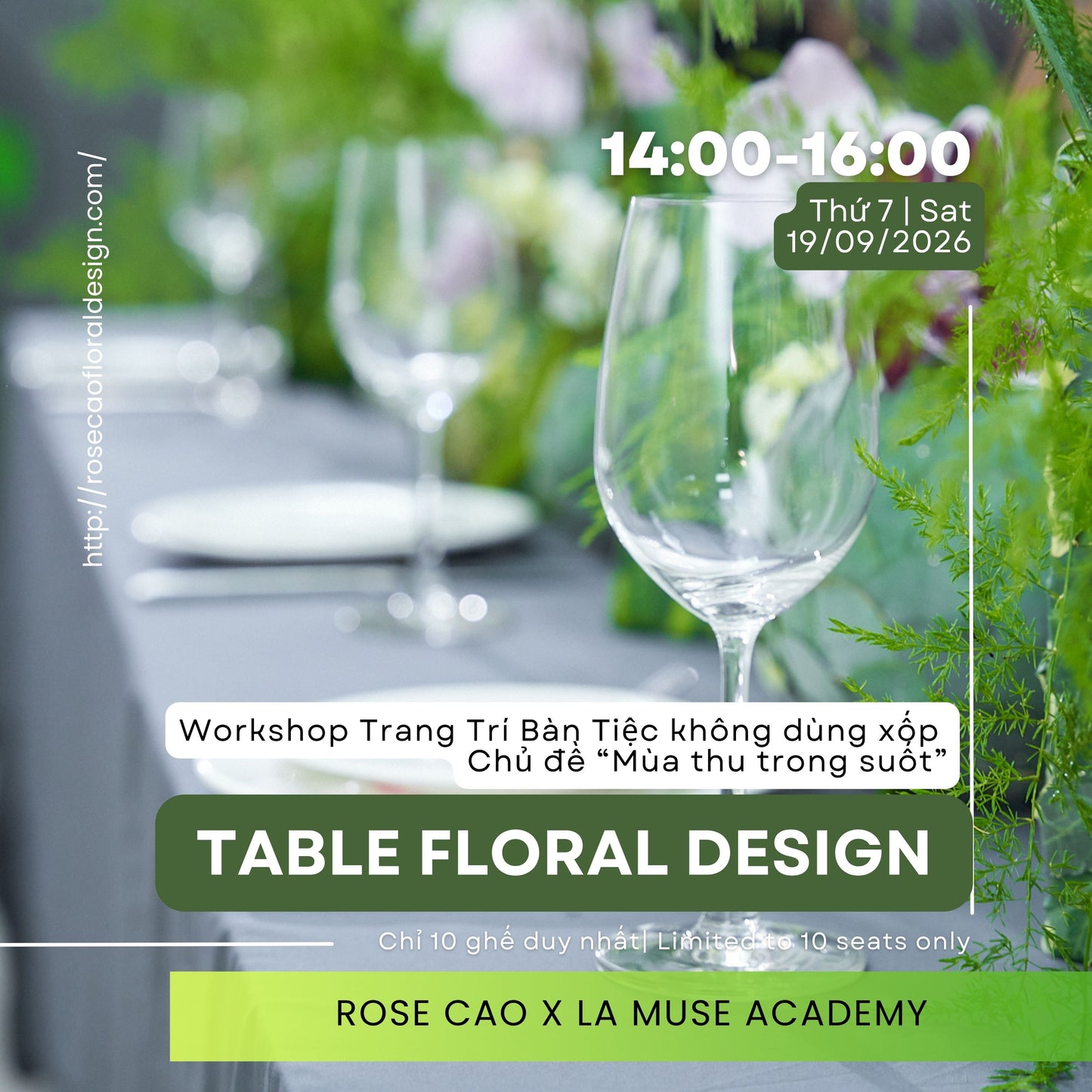 Chuỗi workshop hoa nghệ thuật - Tại Hà Nội 2026
