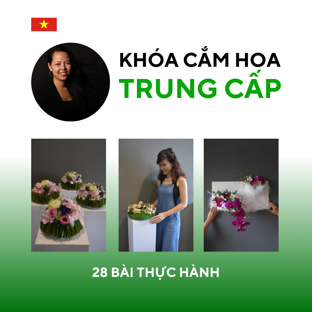 Khóa cắm hoa Trung cấp