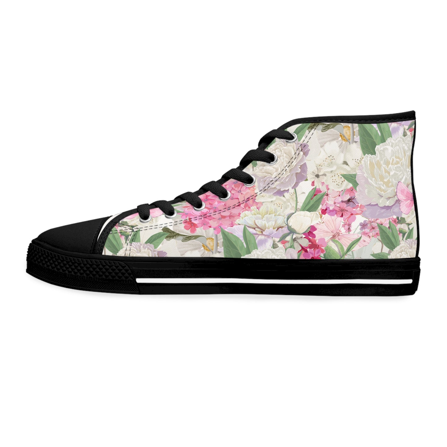 Peony Flower | High Top Sneakers