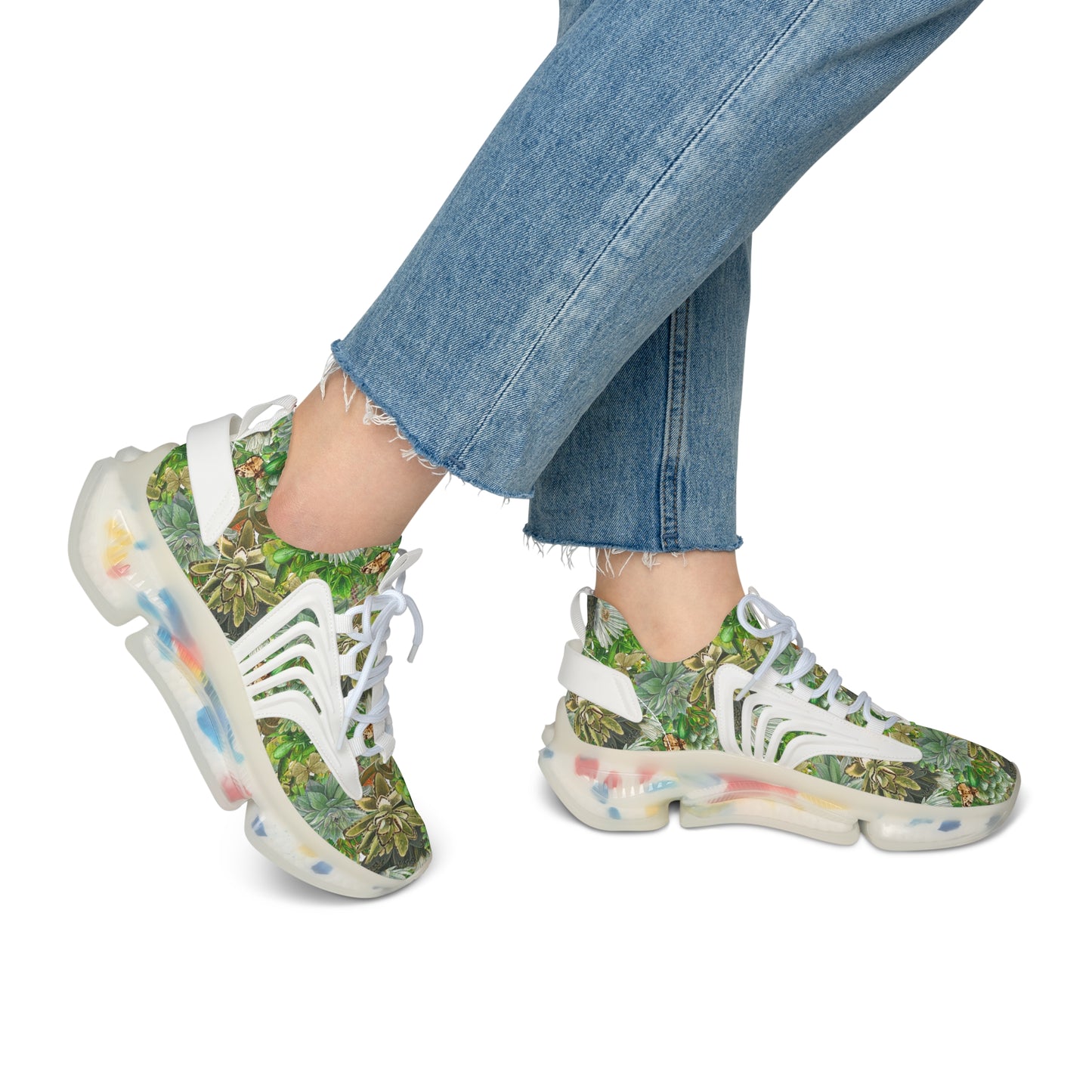 Women's Mesh Sneakers | Green Lithops