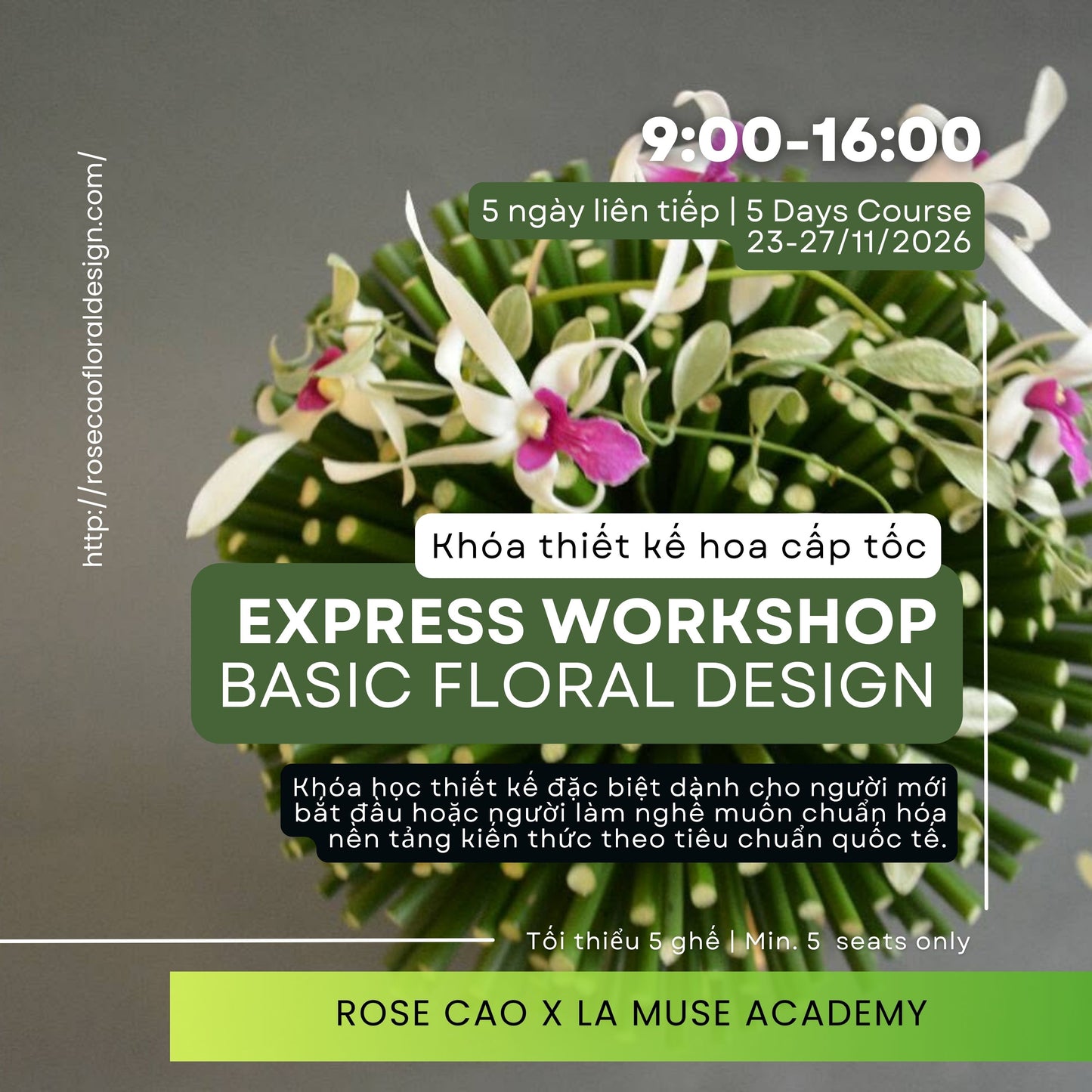 Chuỗi workshop hoa nghệ thuật - Tại Hà Nội 2026