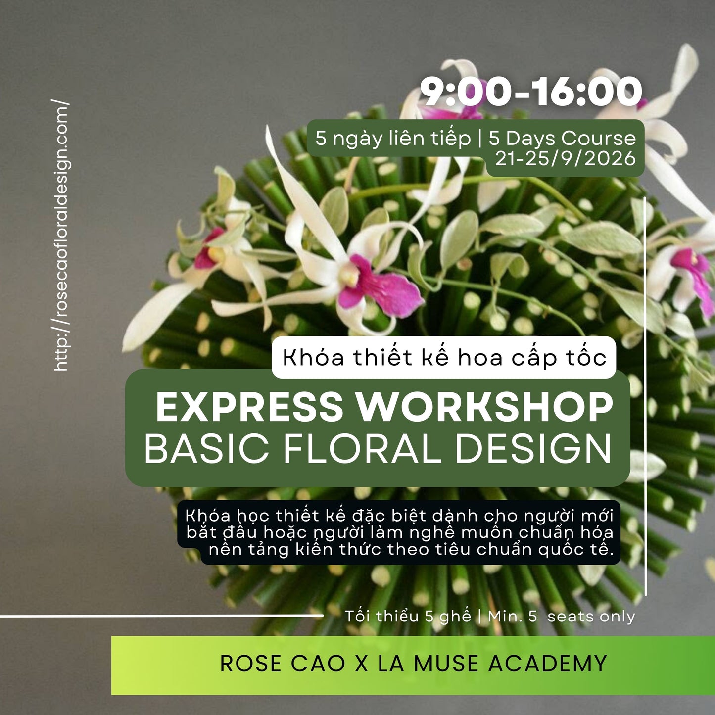 Chuỗi workshop hoa nghệ thuật - Tại Hà Nội 2026