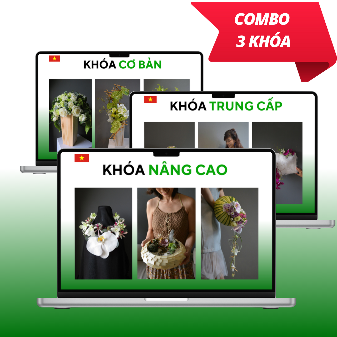 Combo 3 khóa: Cơ bản + Trung Cấp + Nâng Cao