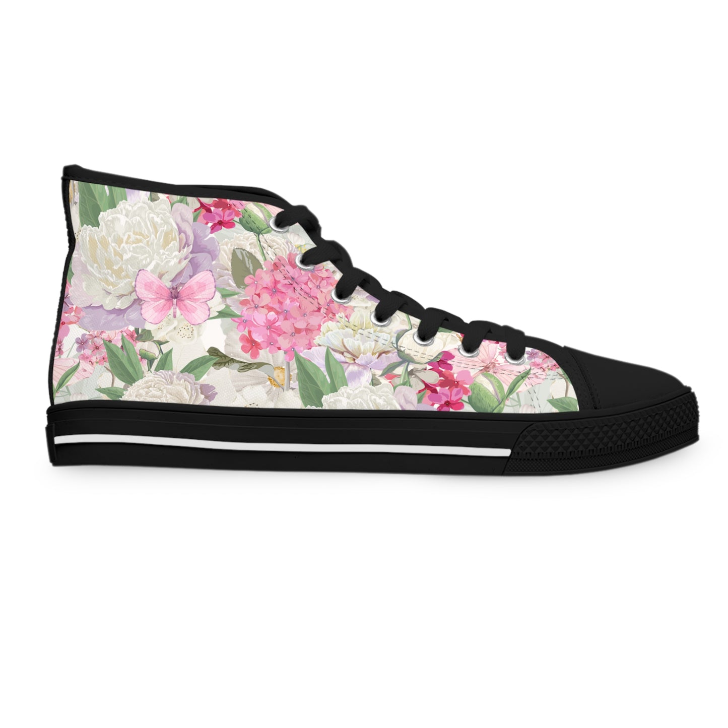 Peony Flower | High Top Sneakers