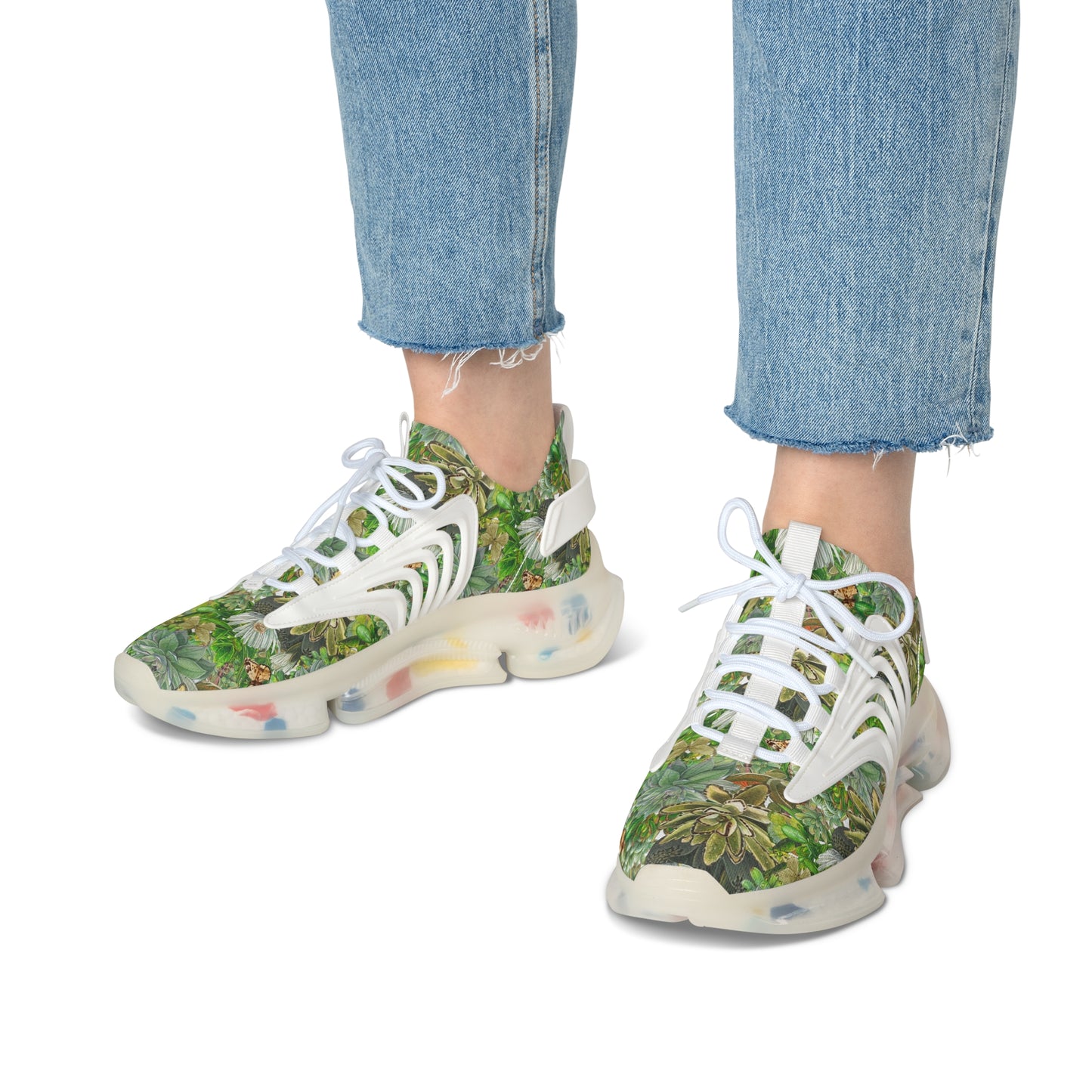 Women's Mesh Sneakers | Green Lithops