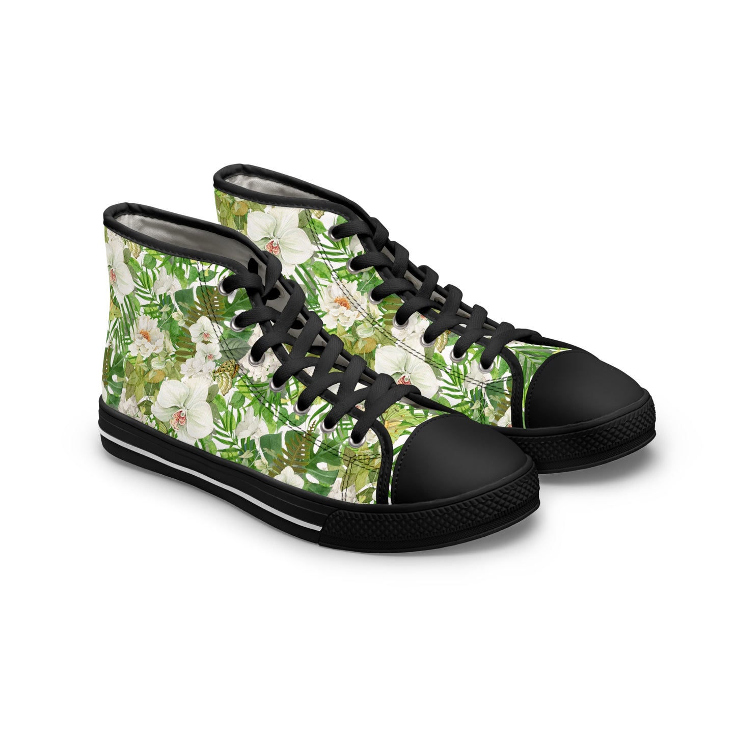 White Phalaenopsis| High Top Sneakers