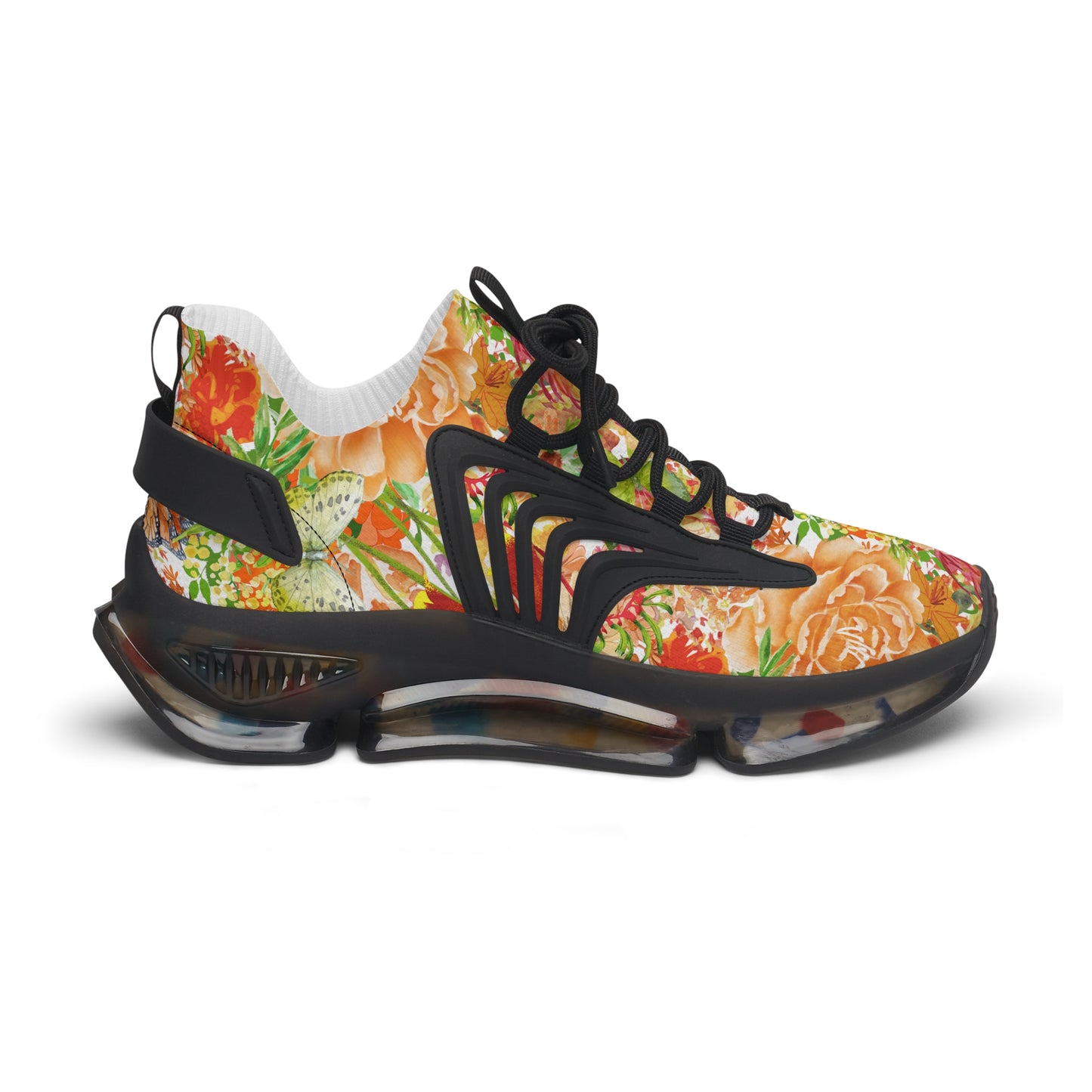 Women's Mesh Sneakers | Orange Roses