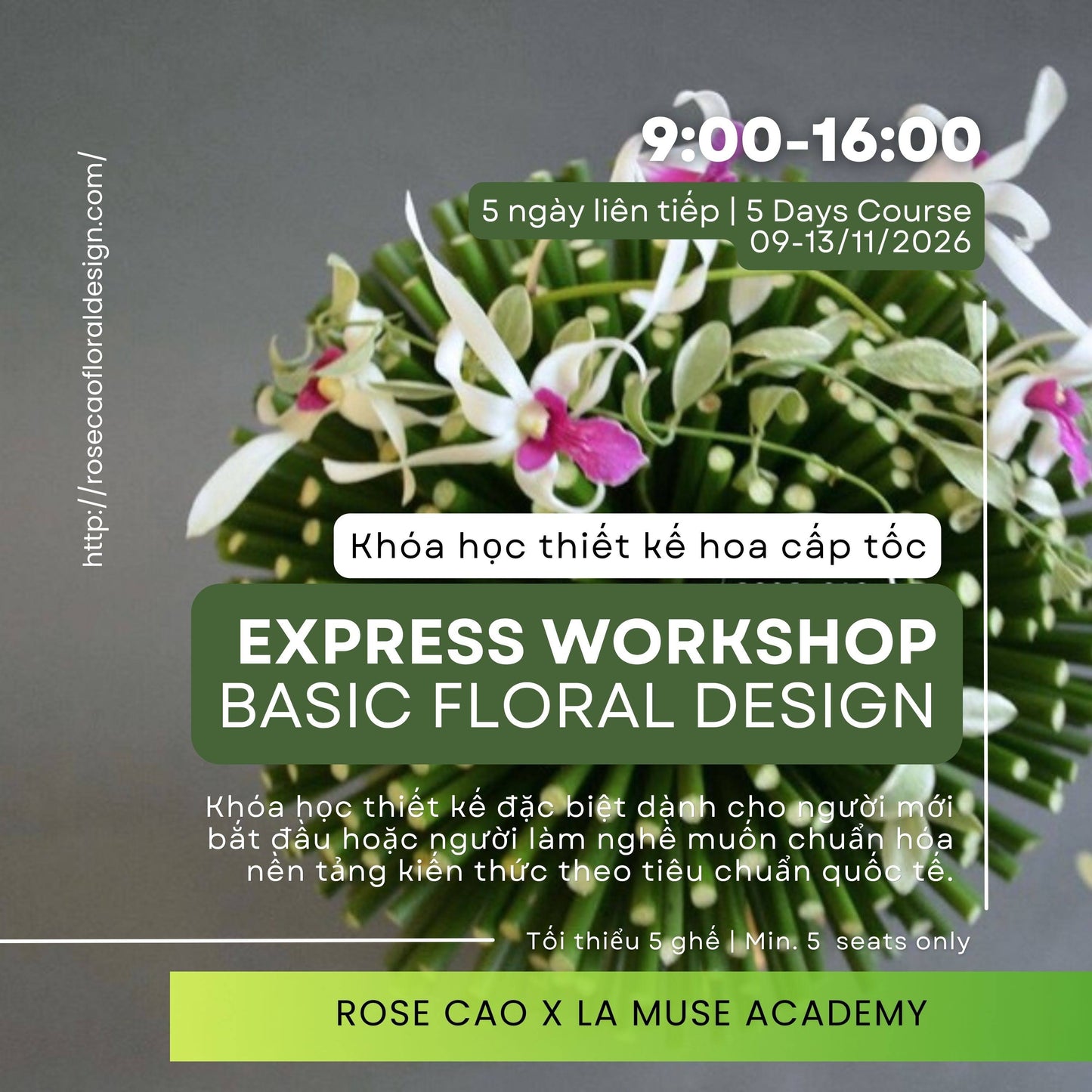 Chuỗi workshop hoa nghệ thuật - Tại Hà Nội 2026